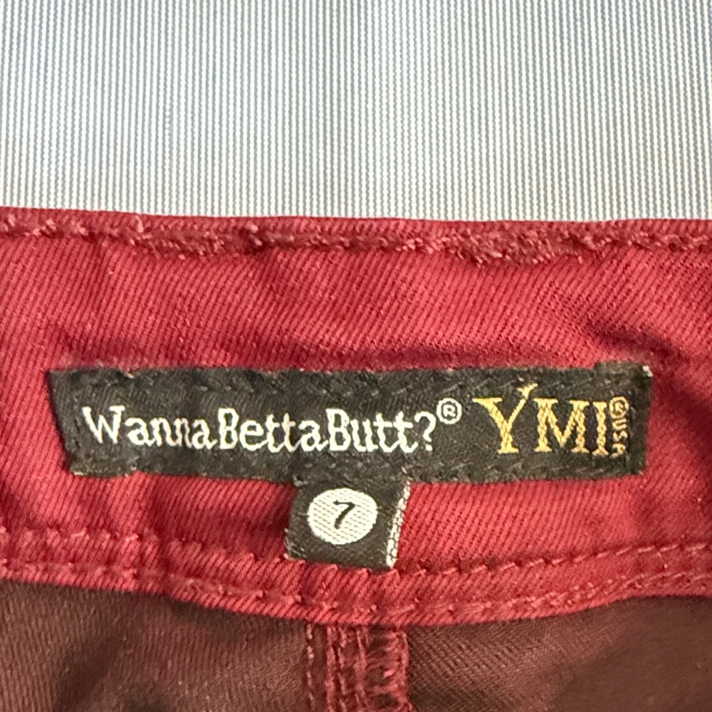 Vibrant Red Skinny Jeans for Women - Picture 3 of 5